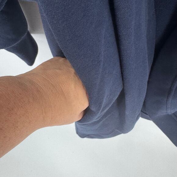 Sweaty Betty Navy Blue Open Front Sweatshirt Cardigan Lounge Jacket Size 6 - Picture 5 of 8